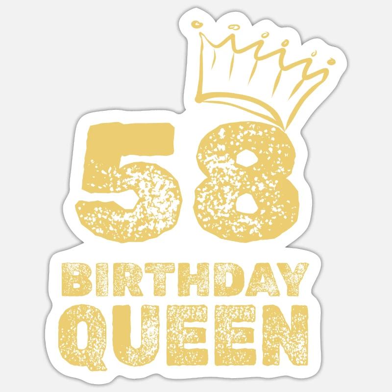 Age 58 Sticker size S (10 x 10 cm)