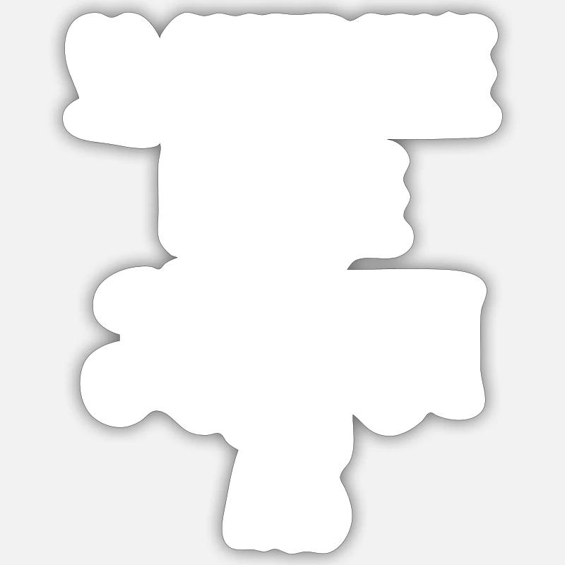 Maman parfaite - Sticker taille S (10 x 10 cm) - blanc mat