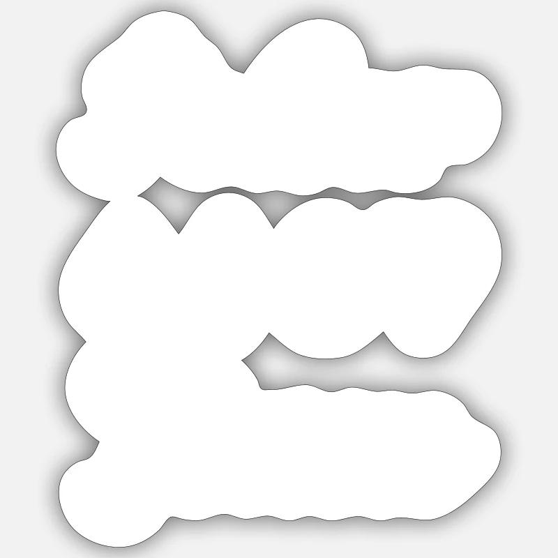 Équipe de poker - Sticker taille S (10 x 10 cm) - blanc mat