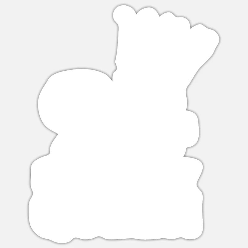 94 - Sticker taille S (10 x 10 cm) - blanc mat
