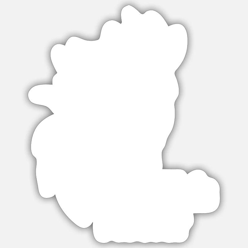 Pferd - Sticker Größe S (10 x 10 cm) - Mattweiß