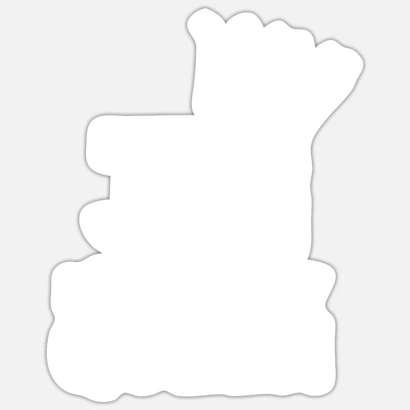 31 - Sticker size S (10 x 10 cm) - white matte