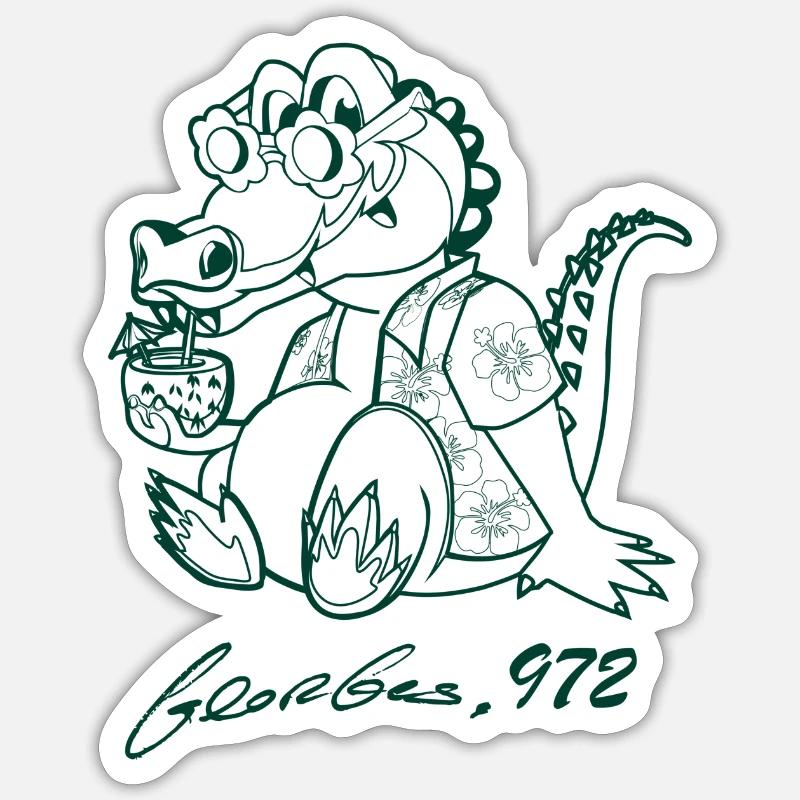 Georges Basic dark green Sticker size S (10 x 10 cm)