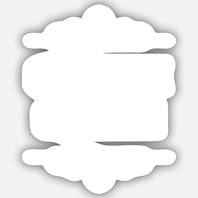Reine du café - Sticker taille S (10 x 10 cm) - blanc mat