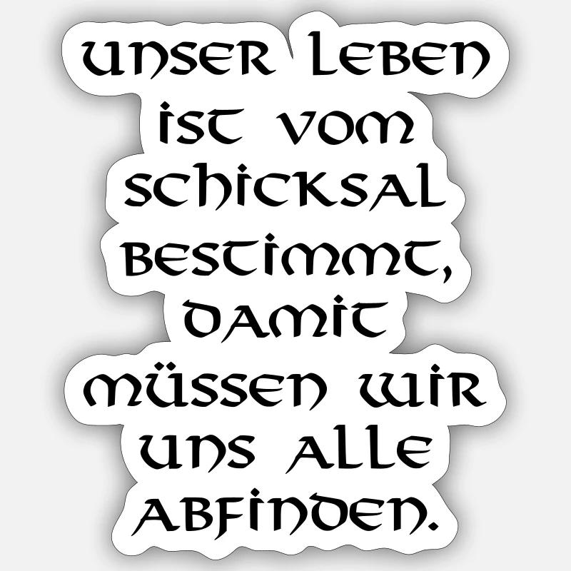 Leben Sticker Größe S (10 x 10 cm)