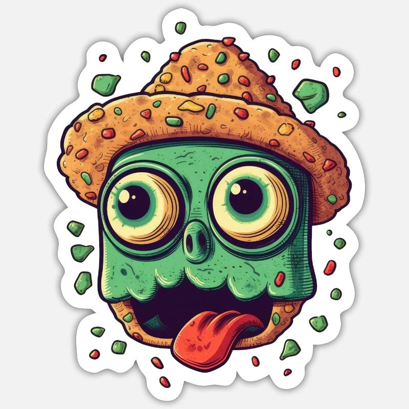 Taco Time - Sticker Größe S (10 x 10 cm) - Mattweiß