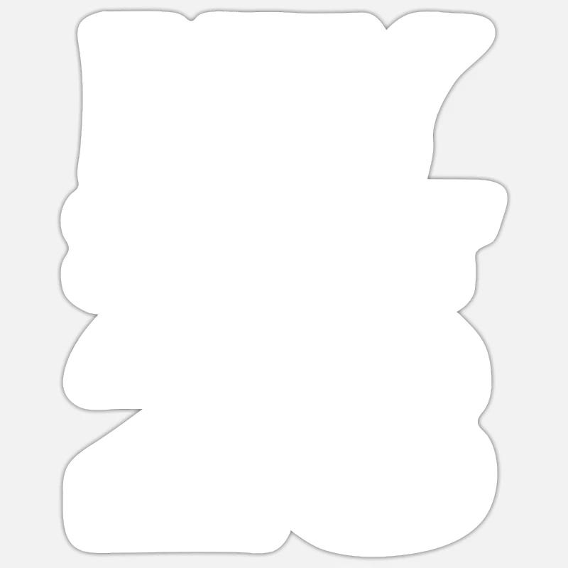 28 - Sticker size S (10 x 10 cm) - white matte