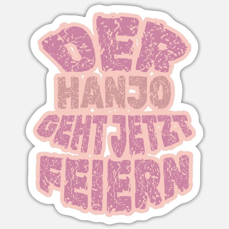Hanjo Hanjo - Sticker taille S (10 x 10 cm) - blanc mat