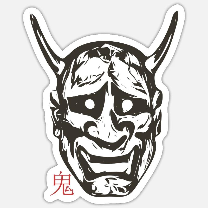 Oni ONE - Sticker Größe S (10 x 10 cm) - Mattweiß