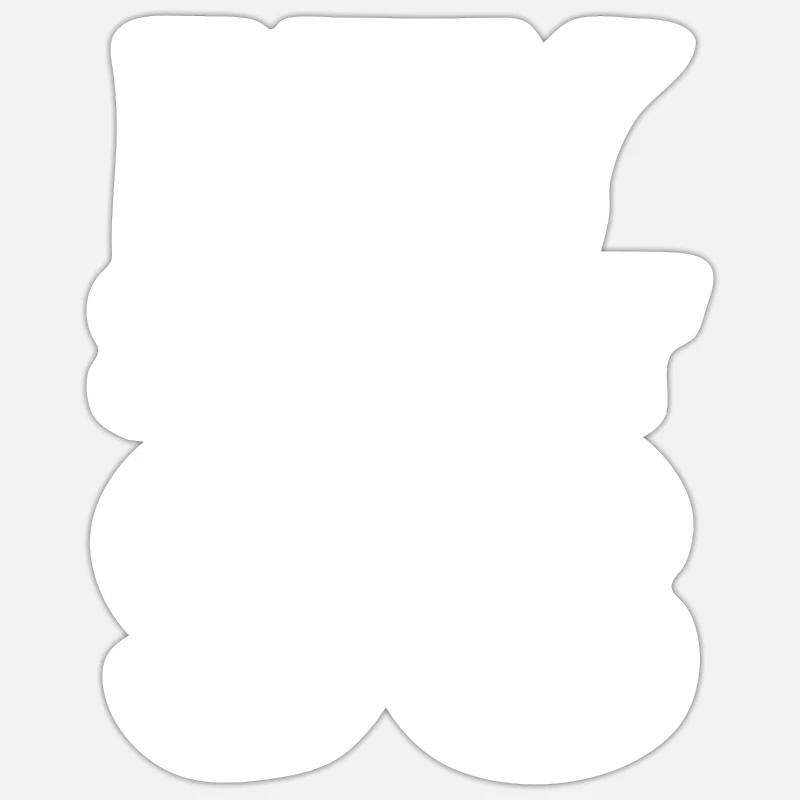 93 ans - Sticker taille S (10 x 10 cm) - blanc mat