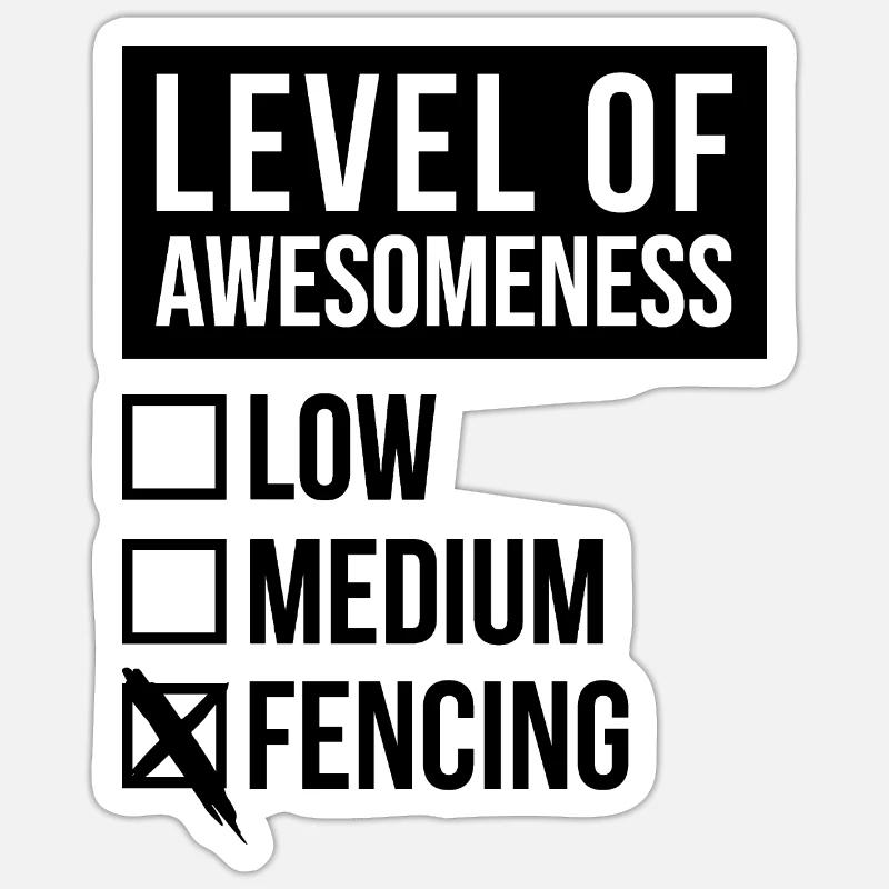 Fencing Sticker size S (10 x 10 cm)
