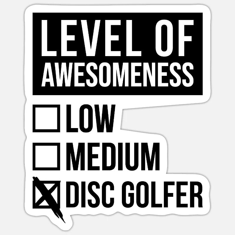 Disc golf Sticker taille S (10 x 10 cm)