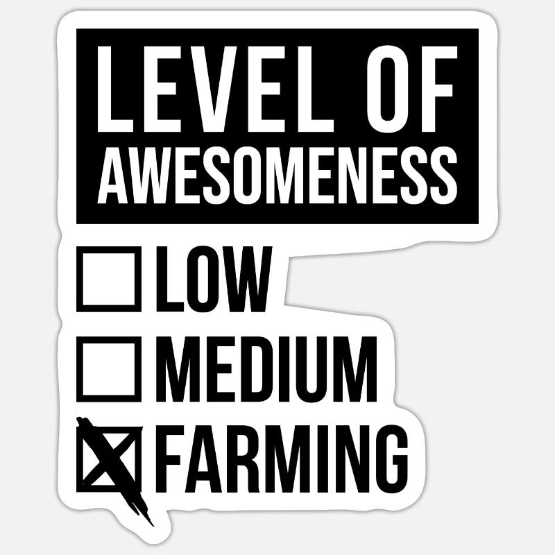 Farming Sticker size S (10 x 10 cm)