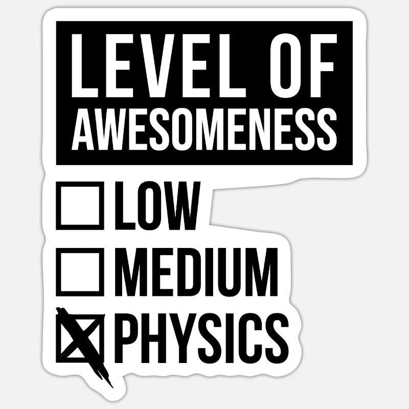 Physik Sticker Größe S (10 x 10 cm)