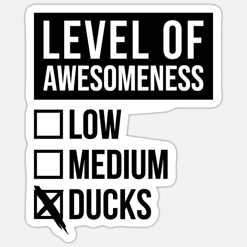 Duck Sticker size S (10 x 10 cm)