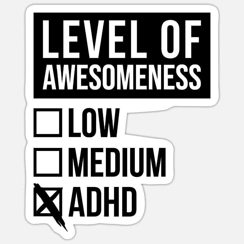 ADHD Sticker size S (10 x 10 cm)