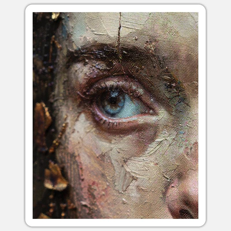 Your expression reveals your inner thoughts Sticker size S (10 x 10 cm)