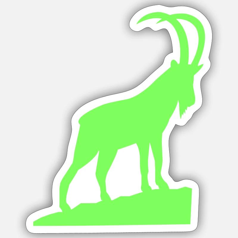 steinbock Sticker Größe S (10 x 10 cm)