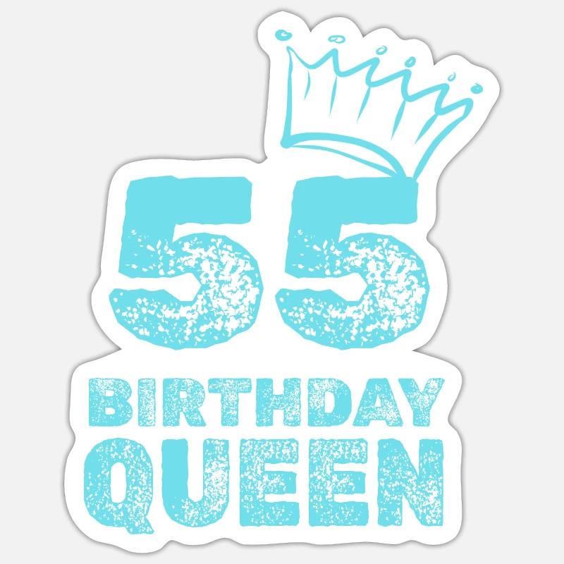 55 - Sticker size S (10 x 10 cm) - white matte