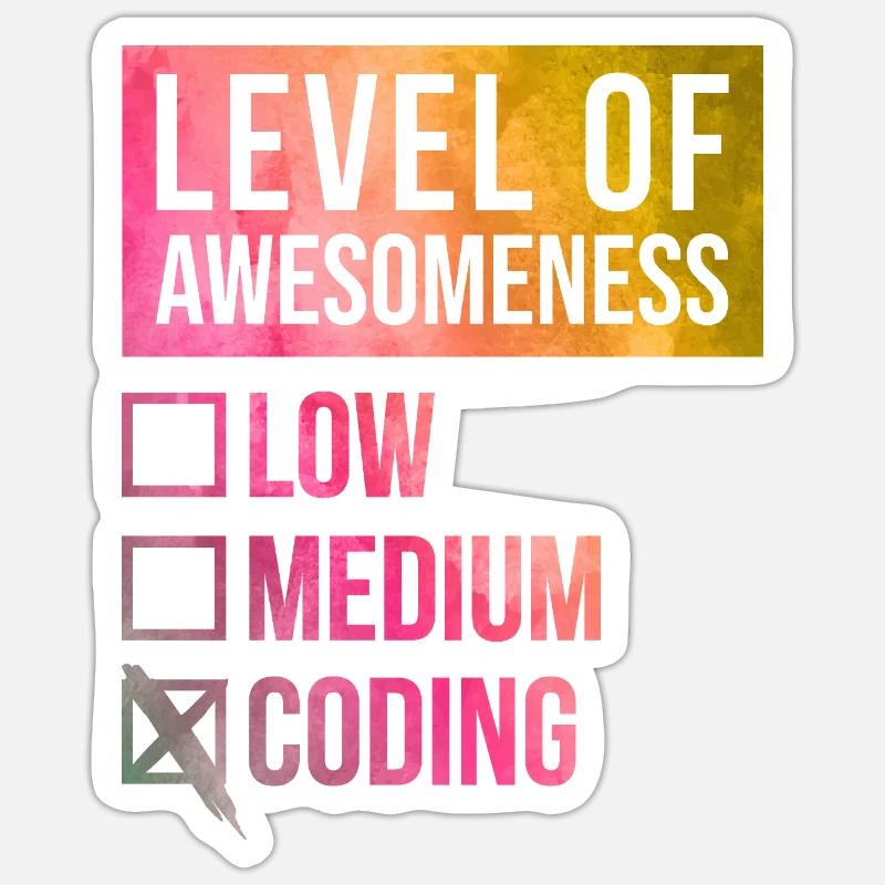 Coding Sticker size S (10 x 10 cm)