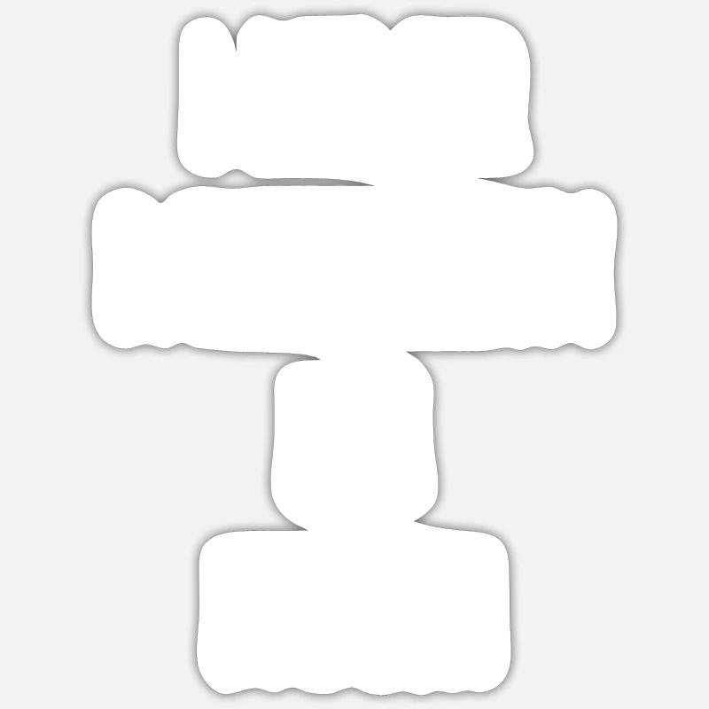 I Never Back Down I Am Danish Sticker Größe S (10 x 10 cm)