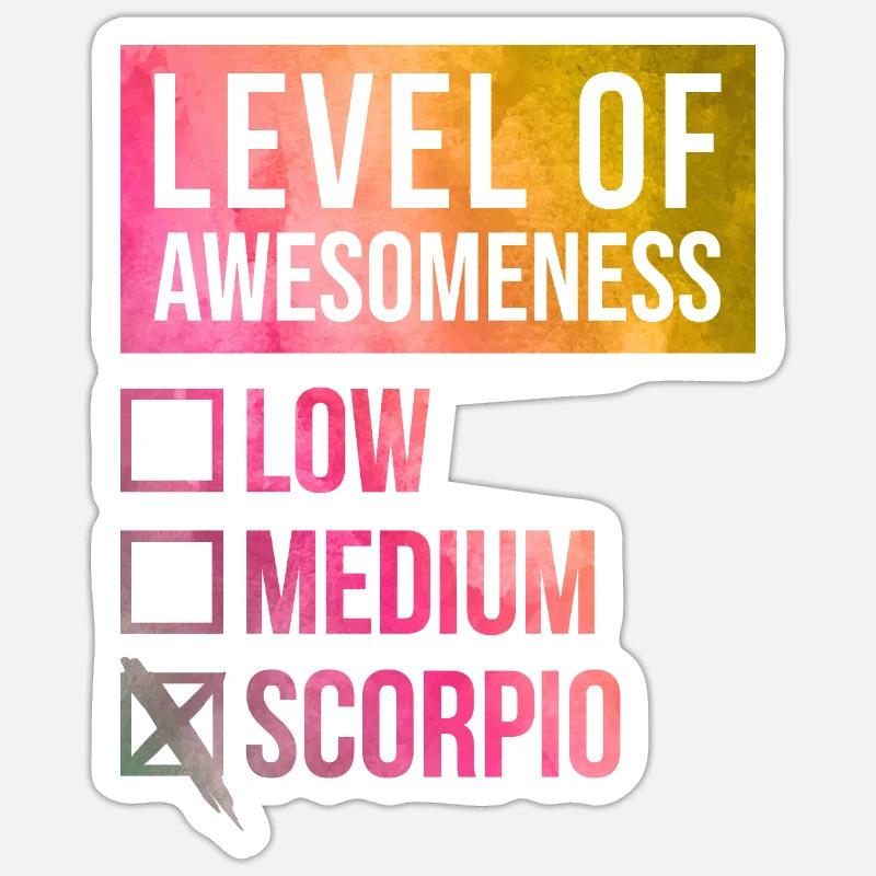 Scorpio - Sticker size S (10 x 10 cm) - white matte