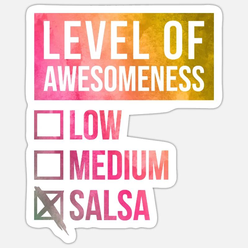 Salsa - Sticker size S (10 x 10 cm) - white matte