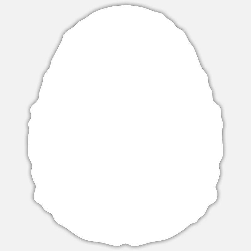 Gorilla - Kopf - Sticker Größe S (10 x 10 cm) - Mattweiß
