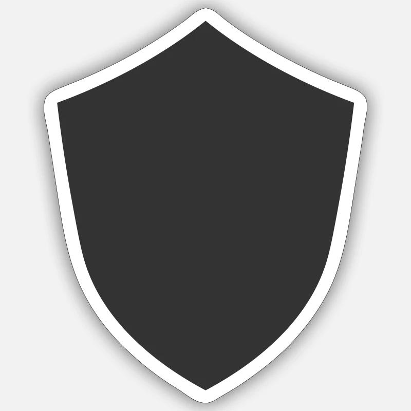 SHIELD - Sticker size S (10 x 10 cm) - white matte