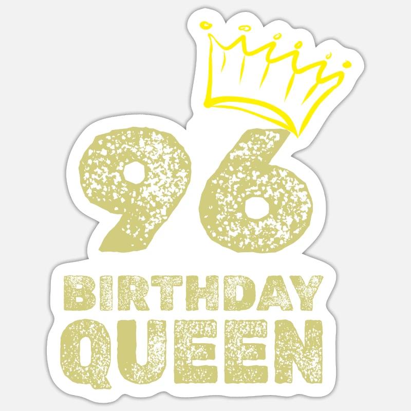 96 - Sticker taille S (10 x 10 cm) - blanc mat