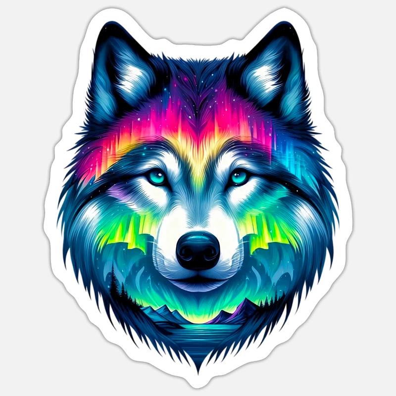 Wolf Sticker size S (10 x 10 cm)