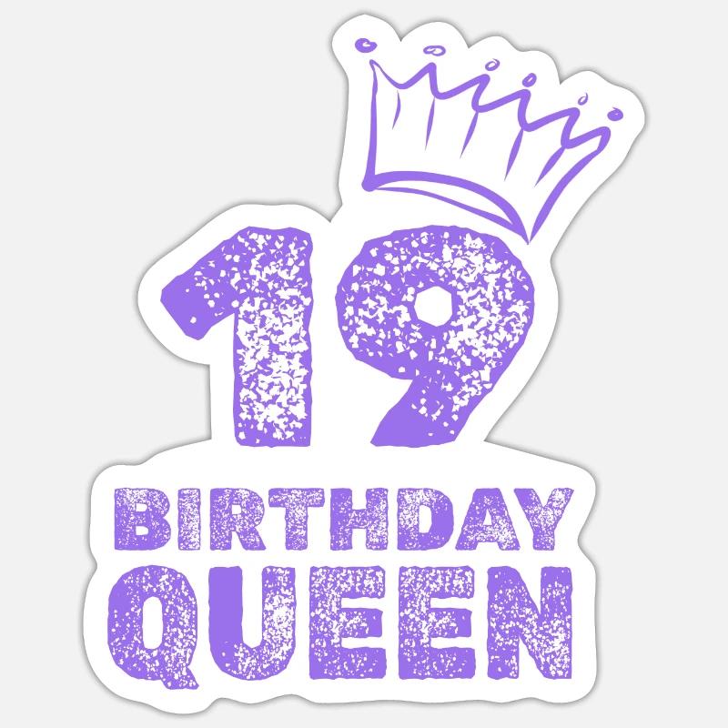 19 - Sticker size S (10 x 10 cm) - white matte