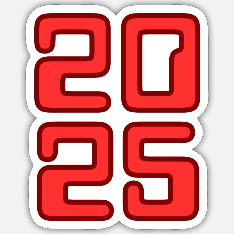 2025 - Sticker taille S (10 x 10 cm) - blanc mat