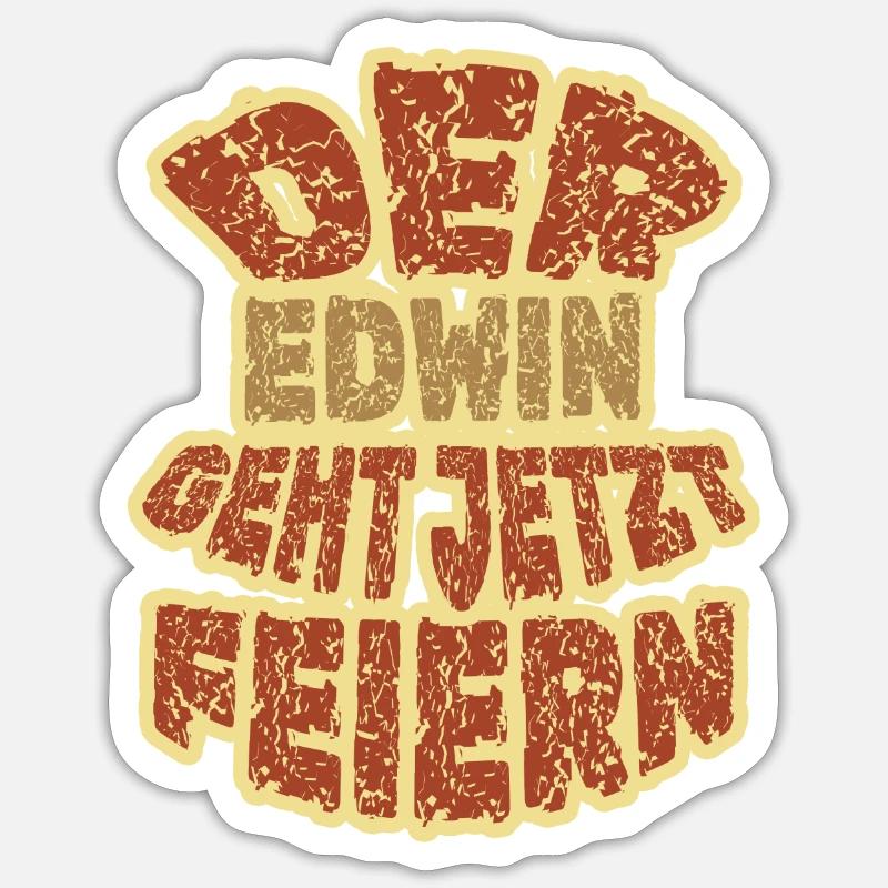 Edwin Edwin Sticker Größe S (10 x 10 cm)