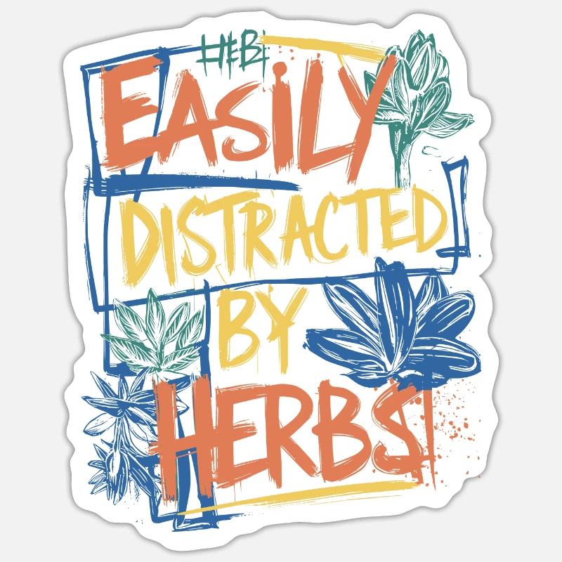Fascinated by herbs Sticker size S (10 x 10 cm)