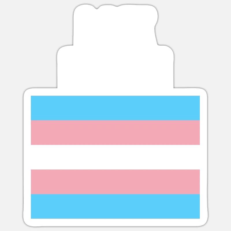 he Him - Sticker size S (10 x 10 cm) - white matte