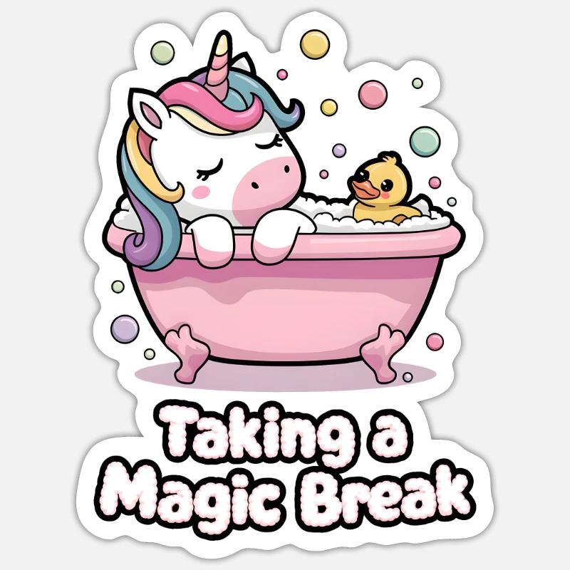 Taking A Magic Break Sticker size S (10 x 10 cm)