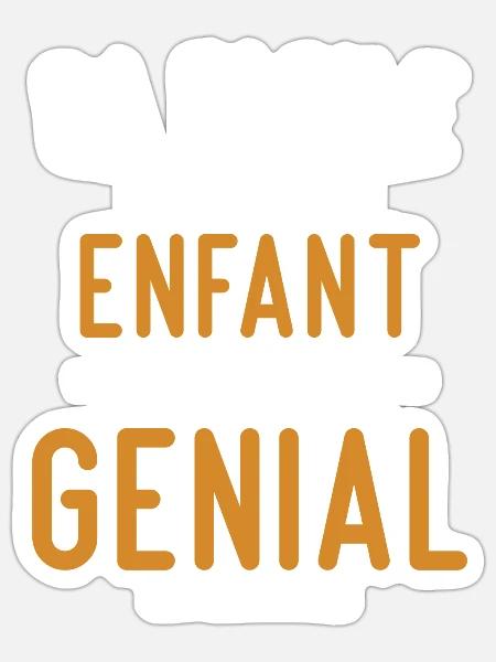 Tolles Kinderhumor-Geschenk - Sticker Größe S (10 x 10 cm) - Mattweiß