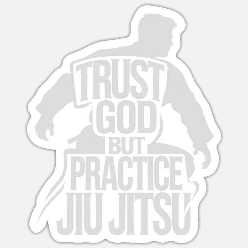 Expérience de la discipline en grappling Sticker taille S (10 x 10 cm)
