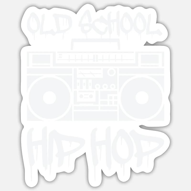 ghettoblaster old school Sticker Größe S (10 x 10 cm)