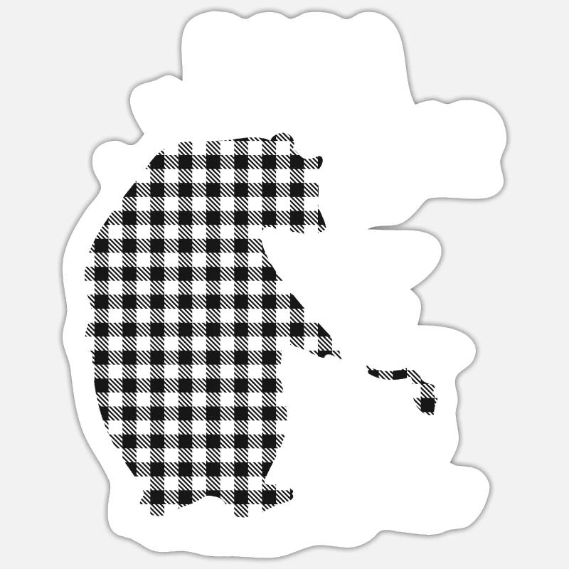 Papa Bear - Sticker size S (10 x 10 cm) - white matte