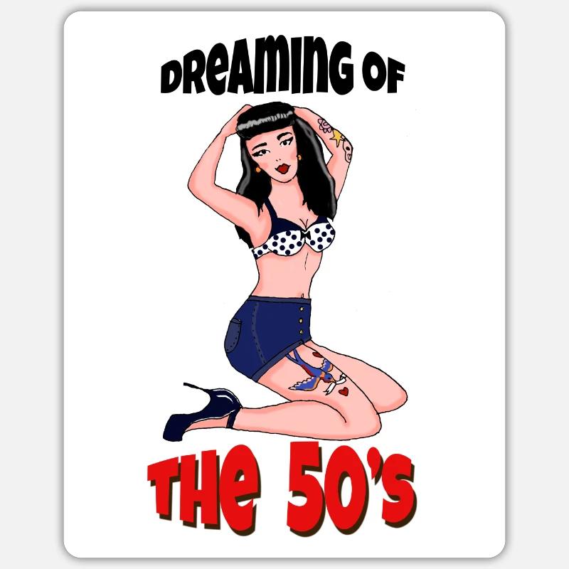 Dreaming sticker - Sticker size S (10 x 10 cm) - white matte