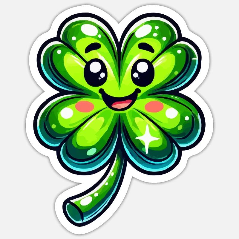 kleeblatt Sticker Größe S (10 x 10 cm)