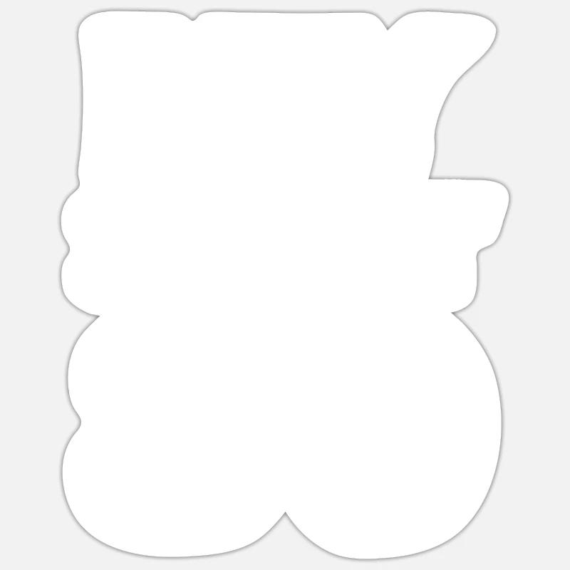 89 - Sticker taille S (10 x 10 cm) - blanc mat