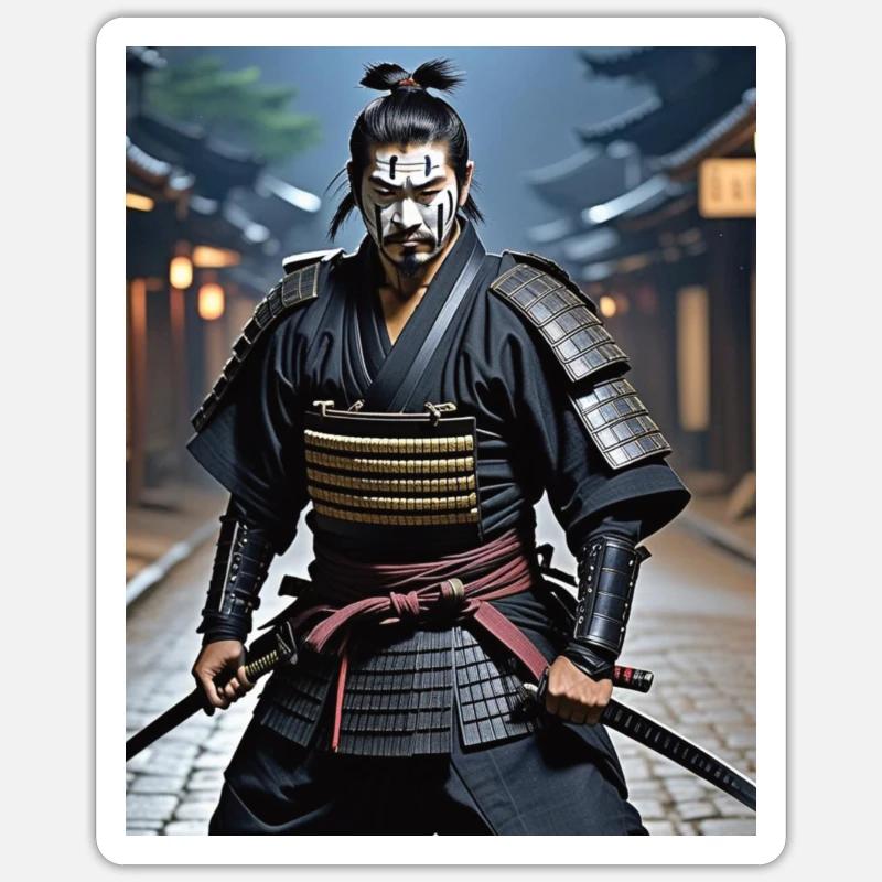 Samurai warrior. Sticker size S (10 x 10 cm)