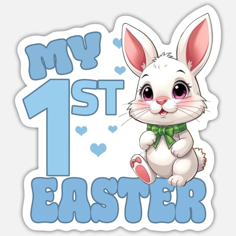 My First Easter - Sticker size S (10 x 10 cm) - white matte