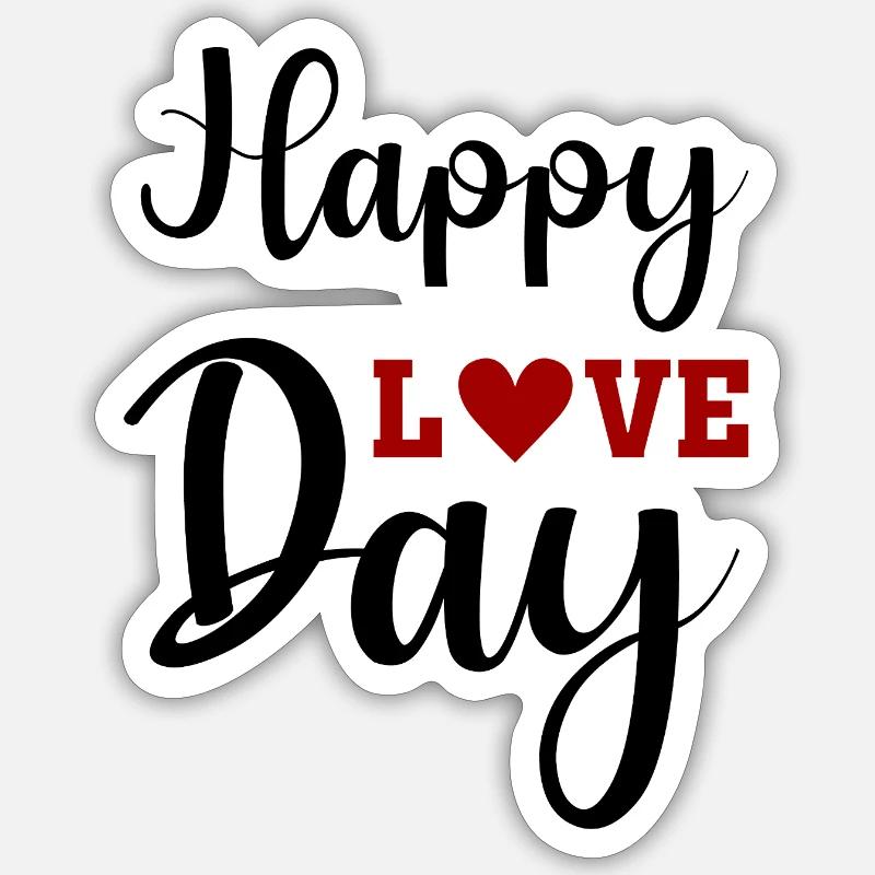Romantische Valentinstagsdesigns Liebe verschenken Sticker Größe S (10 x 10 cm)
