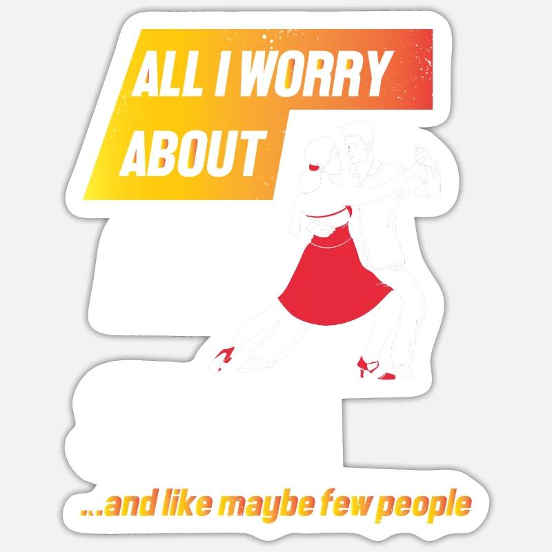 Danseuse de salsa Danseuse Sticker taille S (10 x 10 cm)