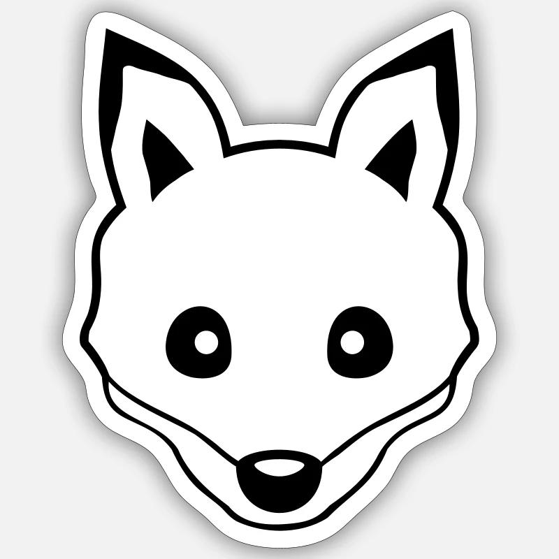 Fuchs Rotfuchs Wildes Tier Schlauer Wald Bewohner Sticker Größe S (10 x 10 cm)