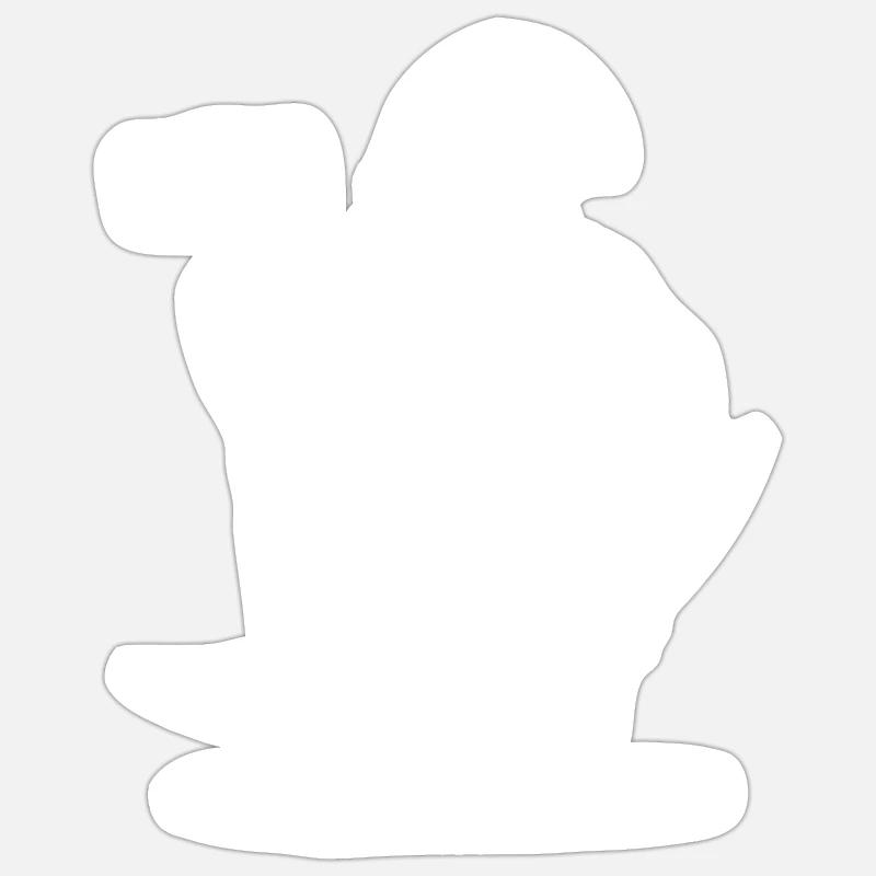Forgeron - Sticker taille S (10 x 10 cm) - blanc mat